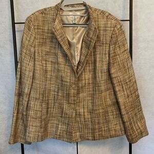Talbots Tweed Women's Blazer Plus Size 16
